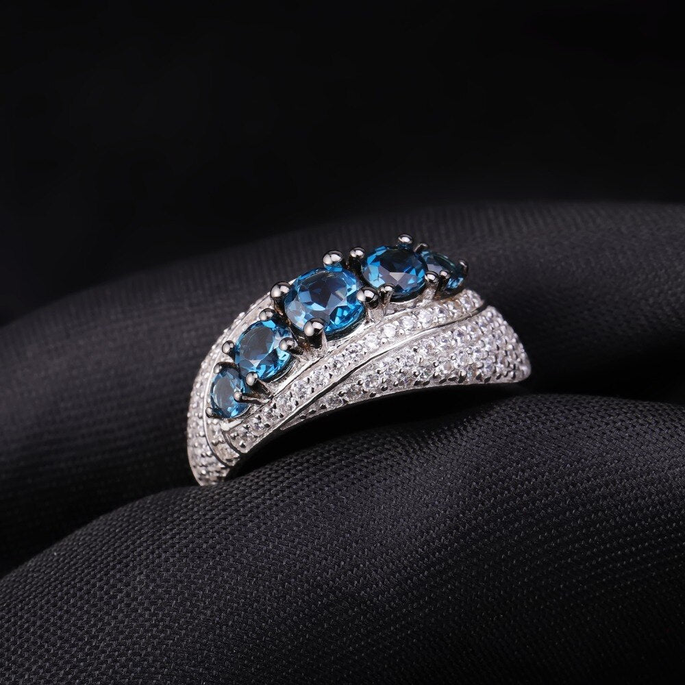 Luxurious London Blue Topaz Ring