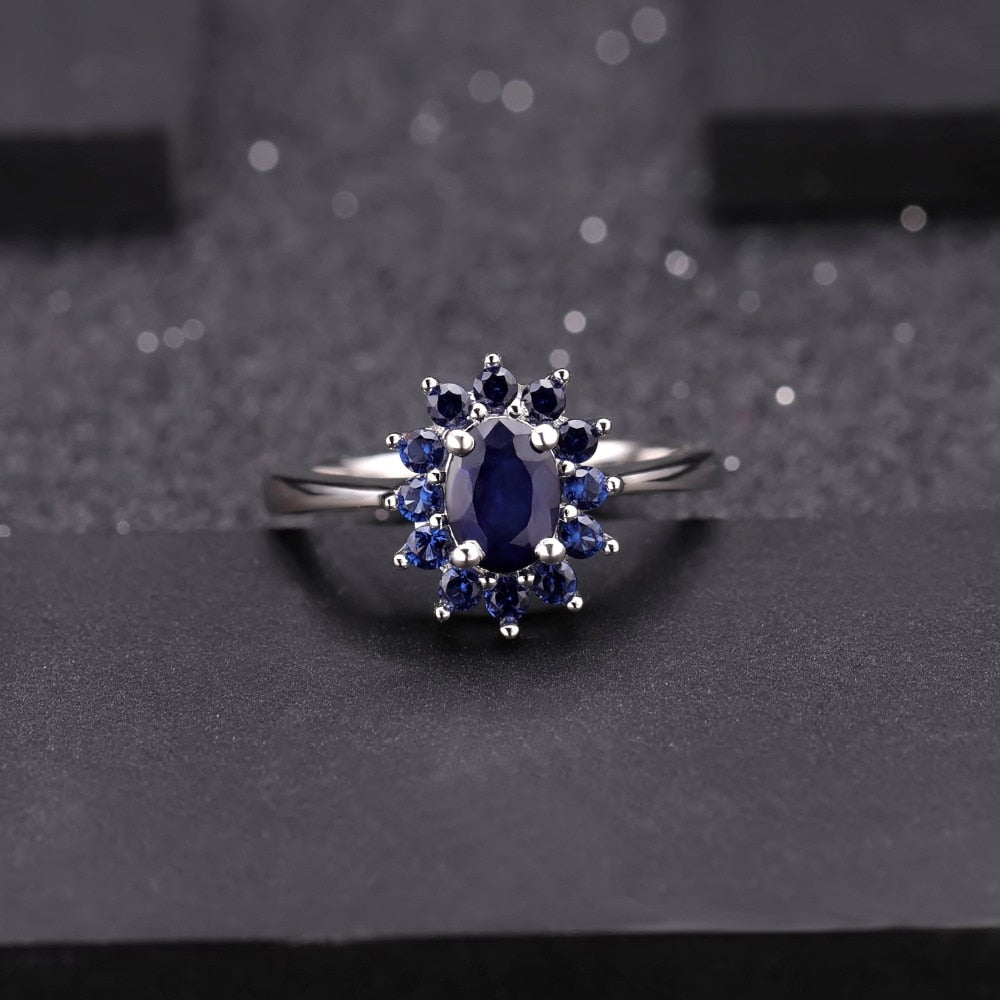 Stylized Sapphire Large Gemstone Ring