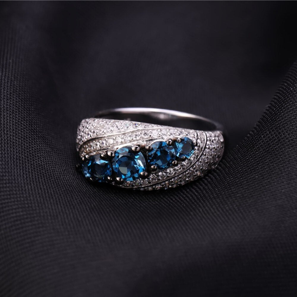 Luxurious London Blue Topaz Ring