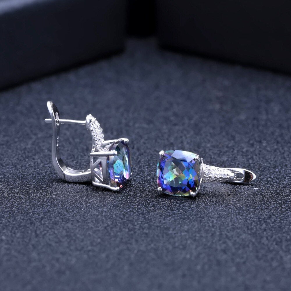 Mystical Cobalt Quartz Stud Earrings