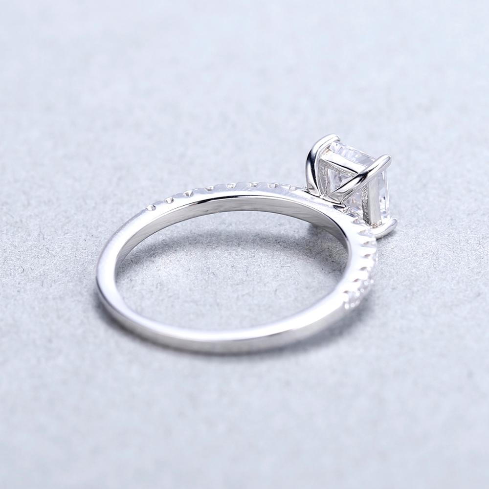 Princess Cut Cubic Zirconia Promise Ring