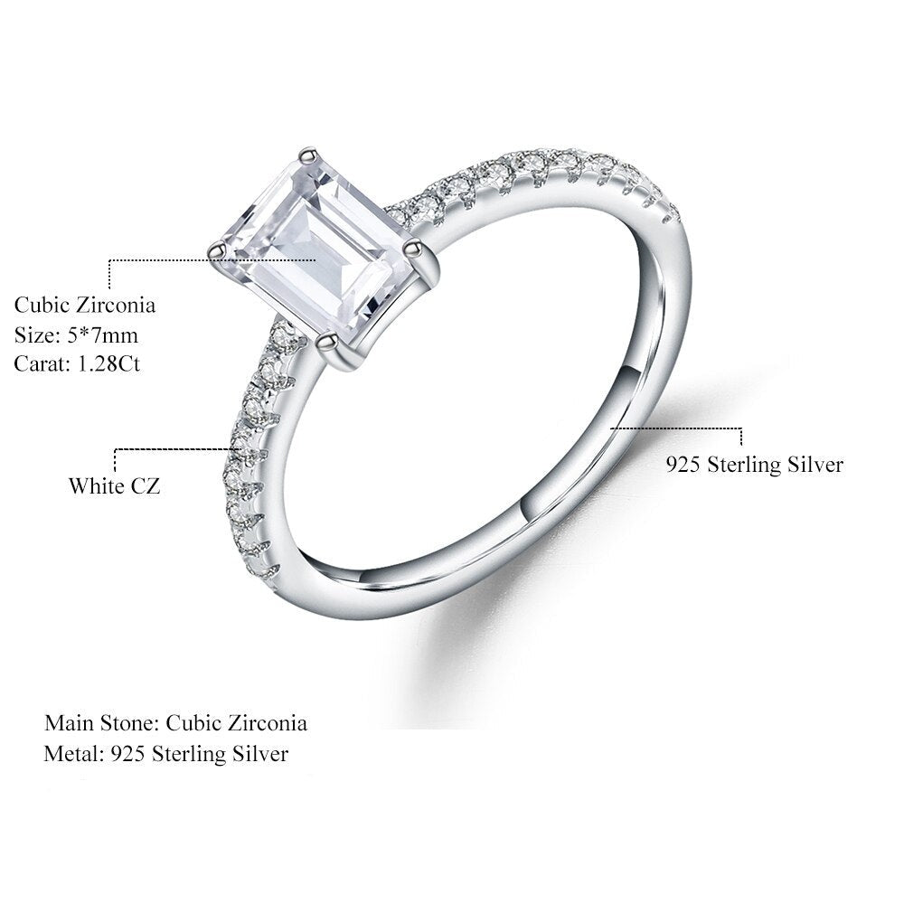 Clean Cut Cubic Zirconia Ring