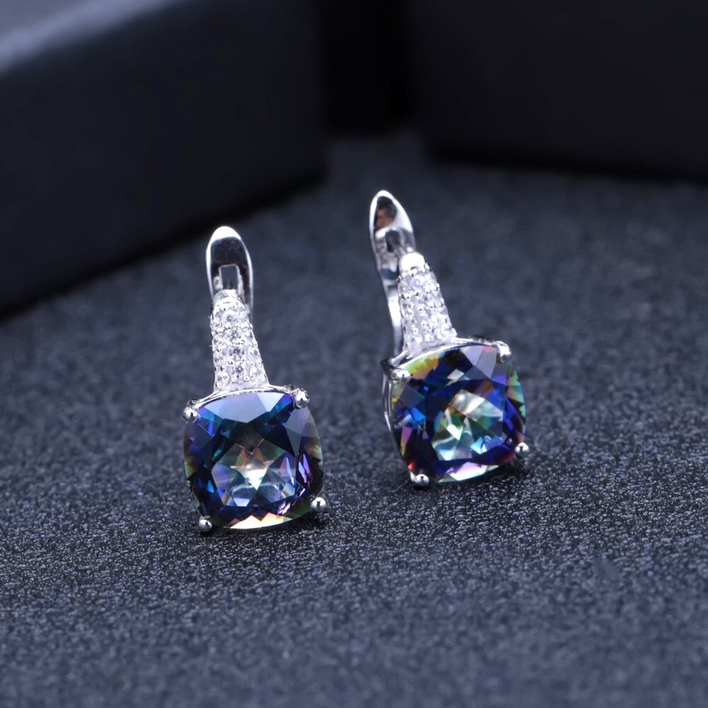 Mystical Cobalt Quartz Stud Earrings