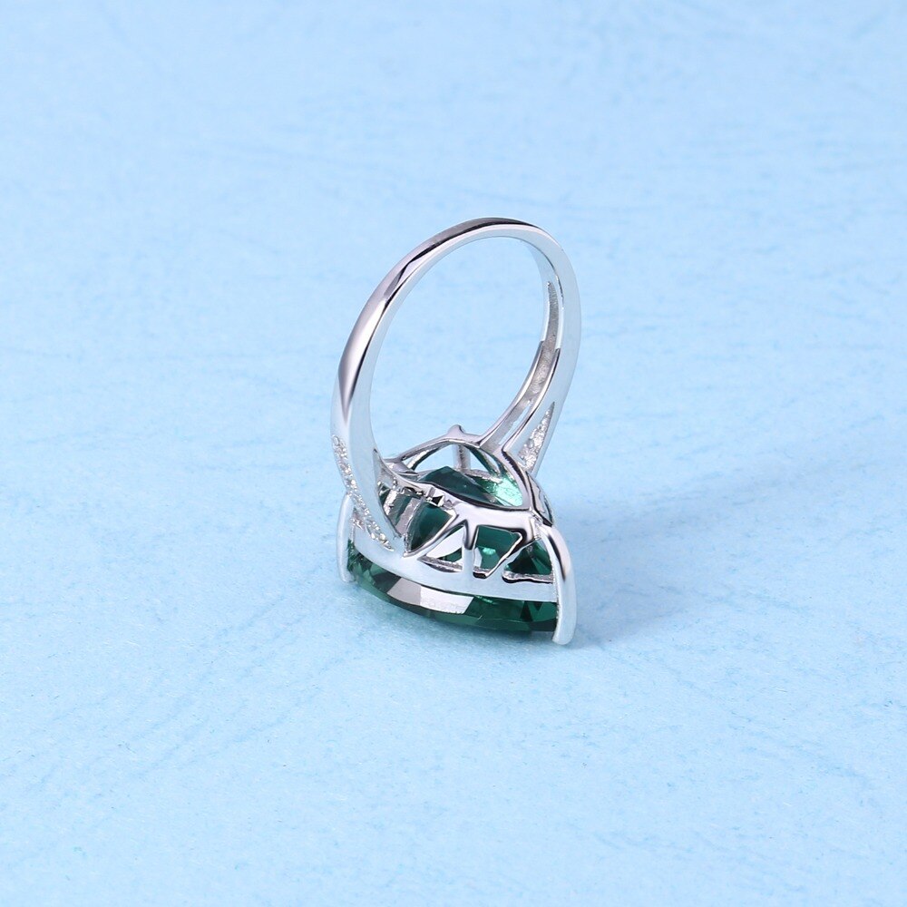 Teardrop Emerald Large Gemstone Ring