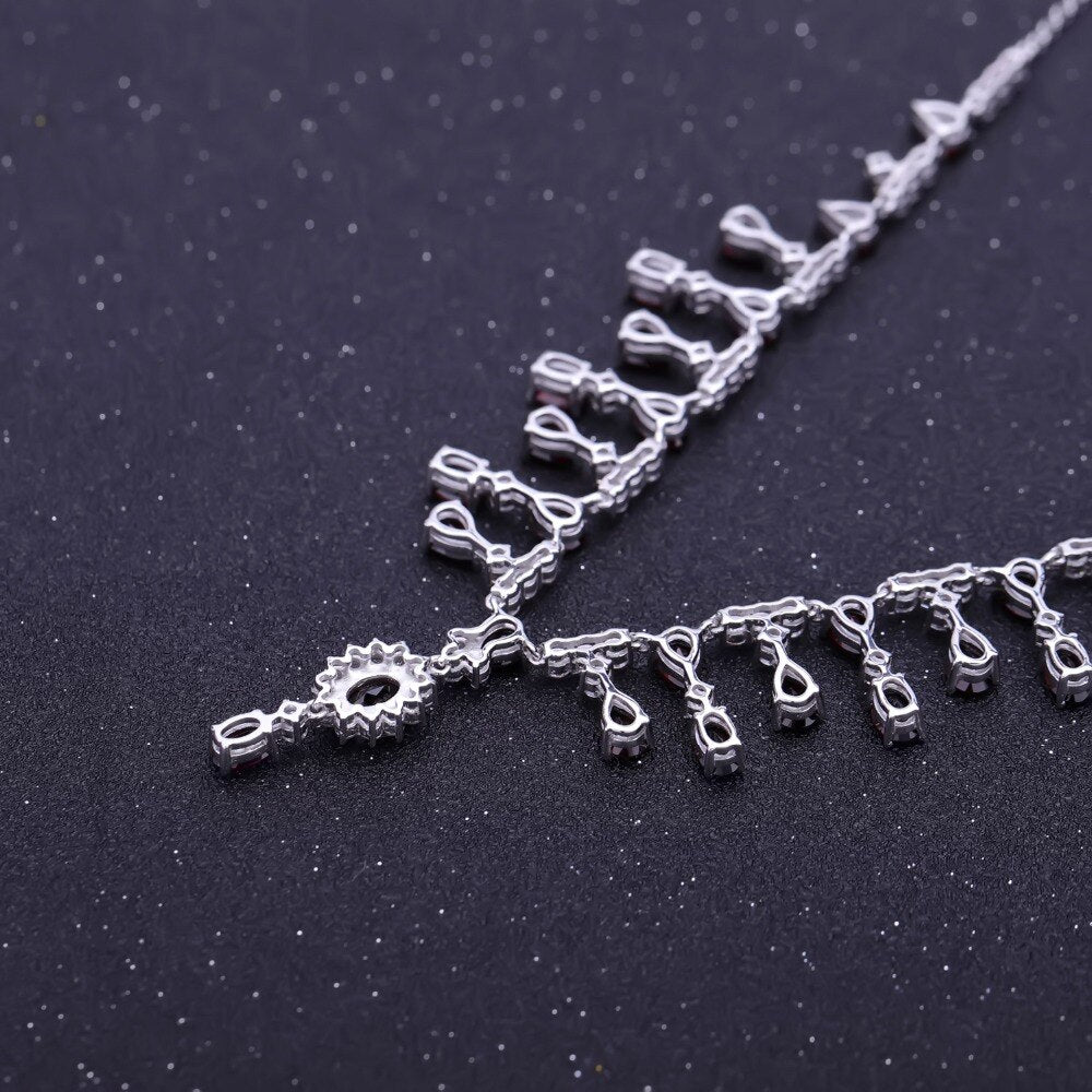 Wedding Bridal Styled Silver Necklace