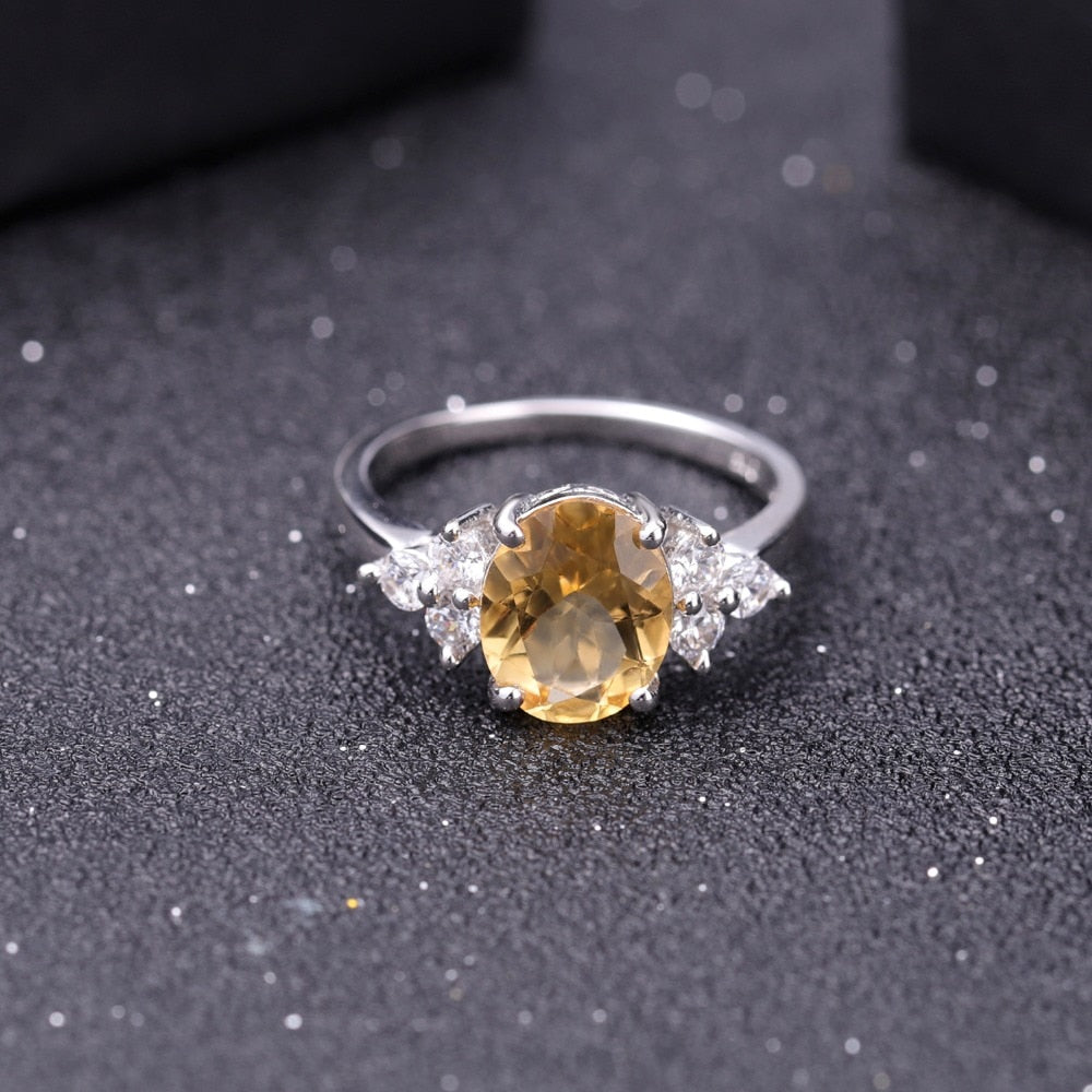 Oval Citrine Large Gemstone Ring