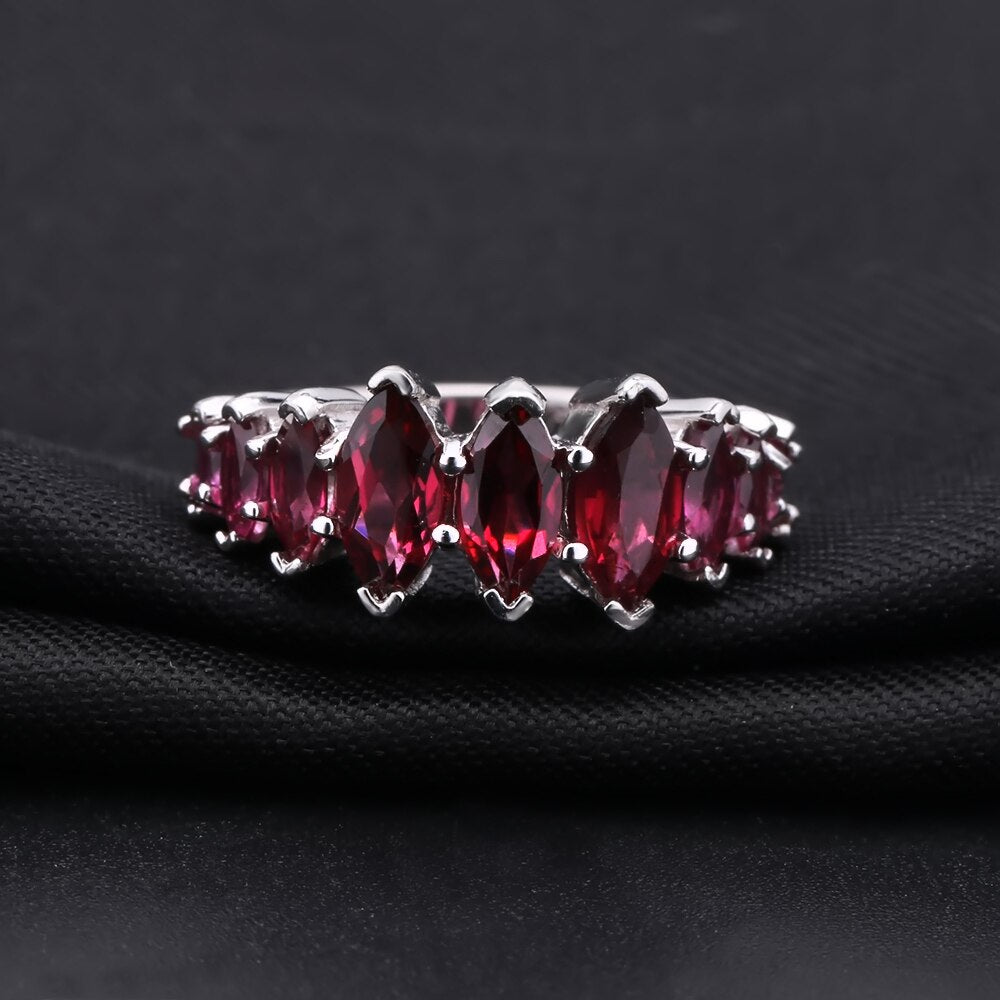 Rhodolite Garnet Marquise Ring