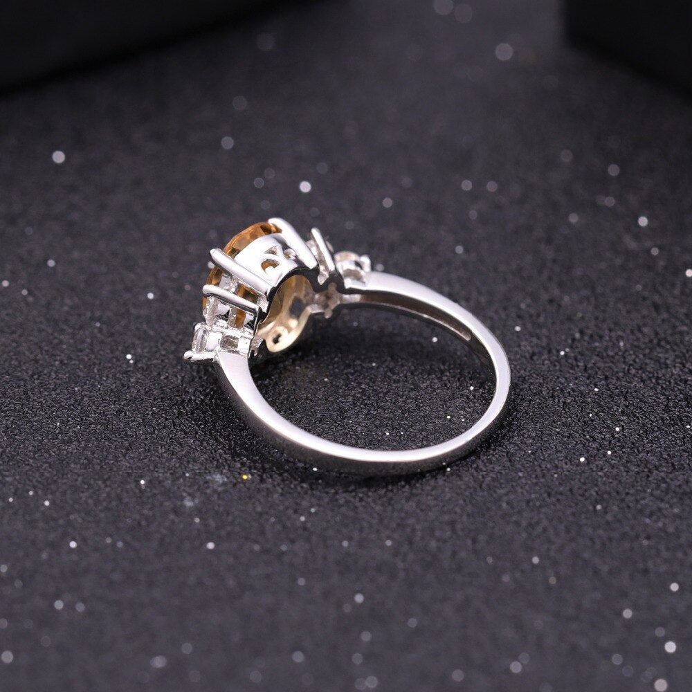 Oval Citrine Large Gemstone Ring