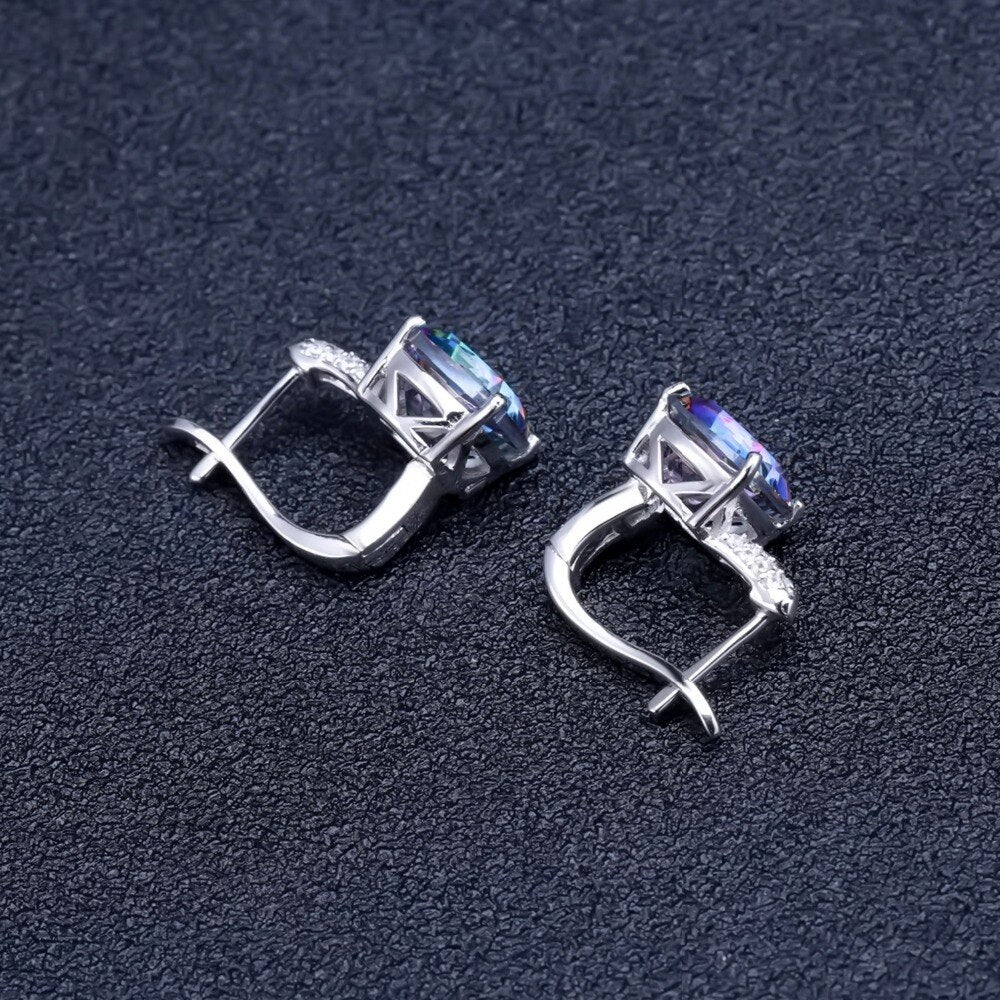 Mystical Cobalt Quartz Stud Earrings