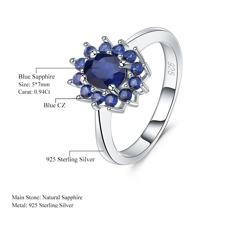 Stylized Sapphire Large Gemstone Ring