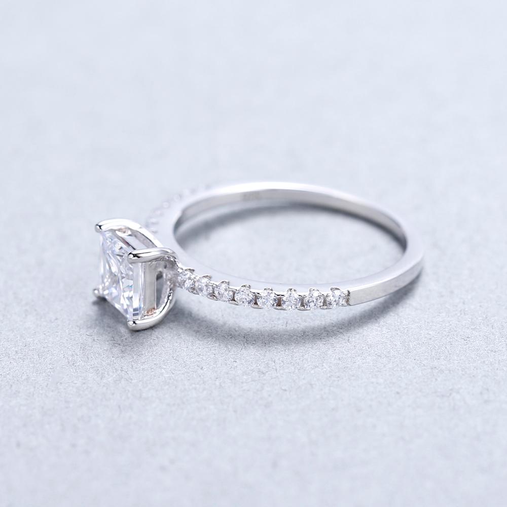 Princess Cut Cubic Zirconia Promise Ring