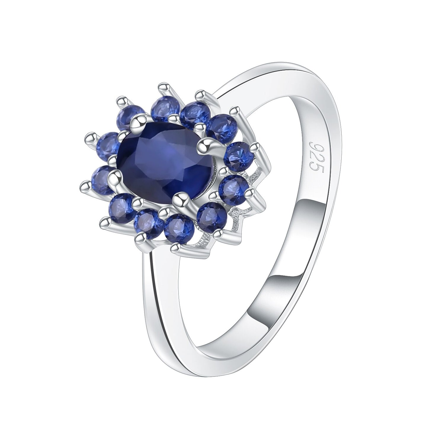 Stylized Sapphire Large Gemstone Ring