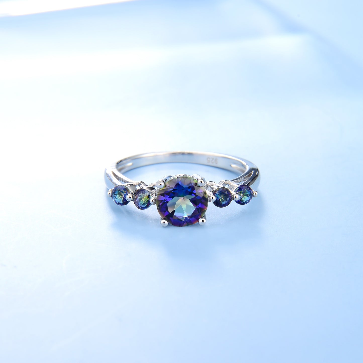 Five Gemmed Birthstone Promise Ring