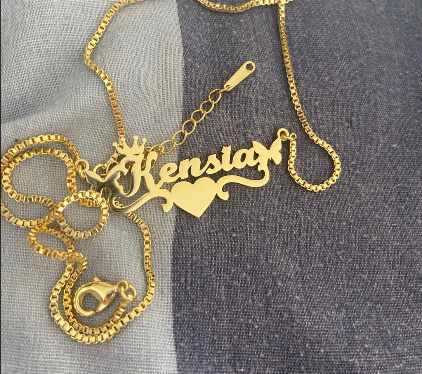 Personalized Name/Word Heart Necklace