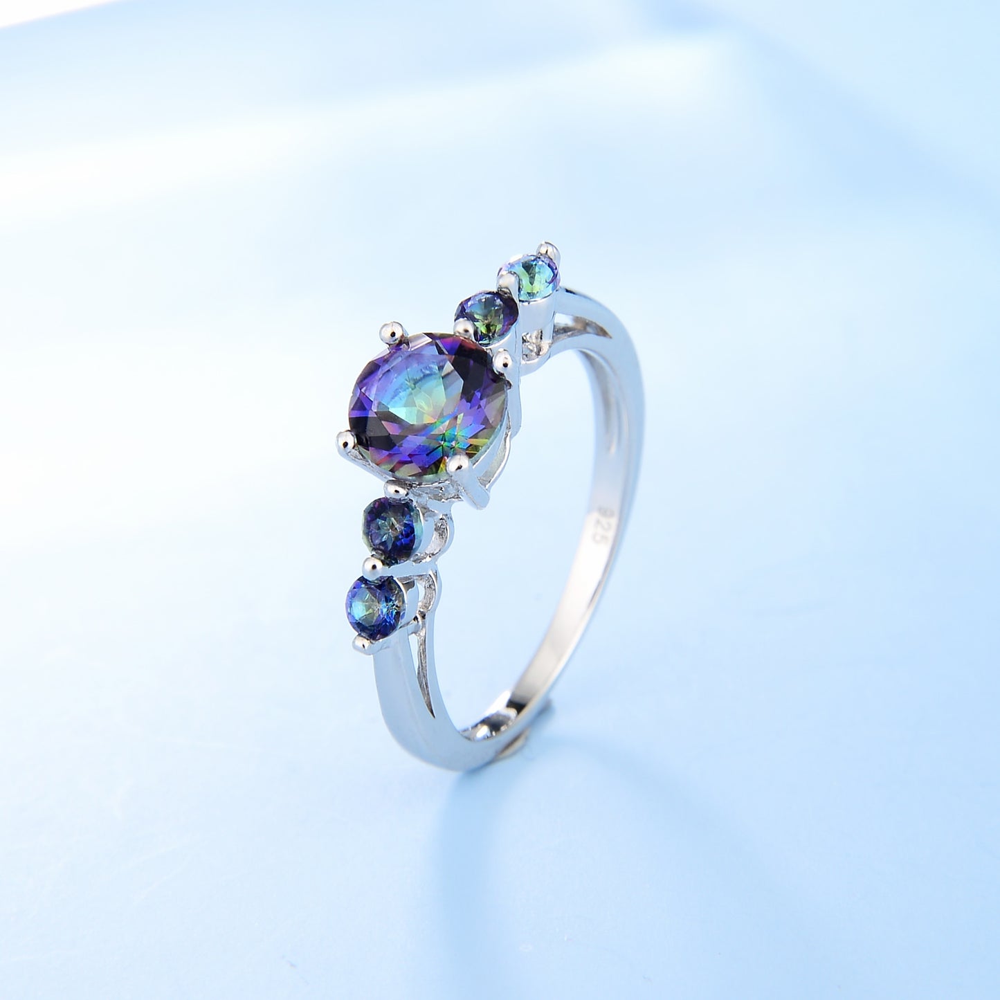 Five Gemmed Birthstone Promise Ring