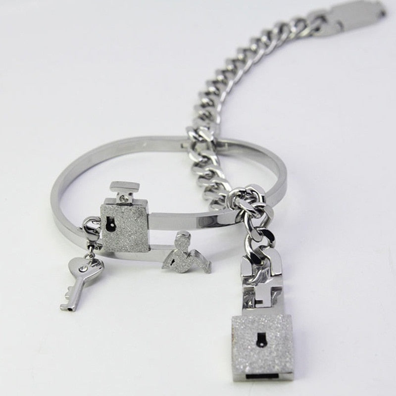 Lock And Key Couples Bracelets