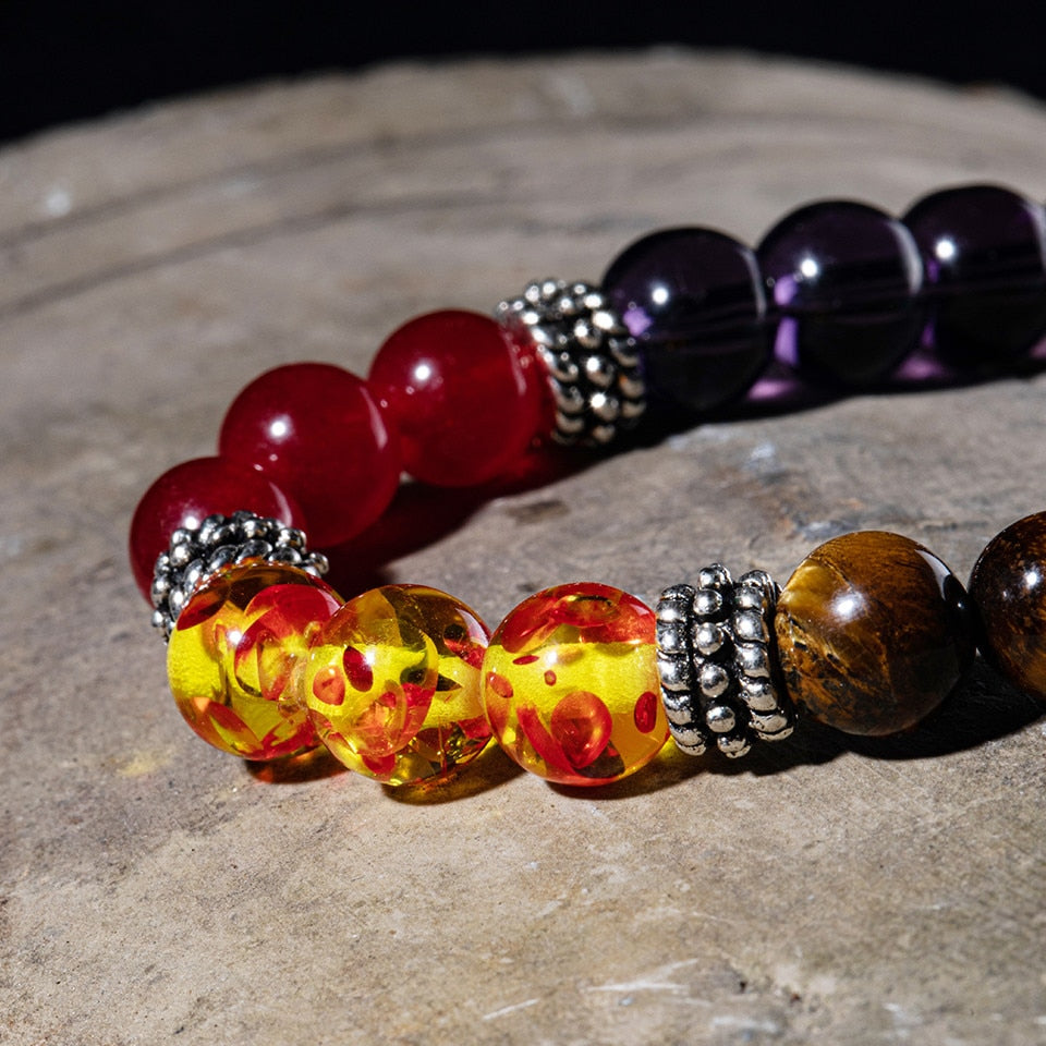 7 Stone Beaded Chakra Bracelet