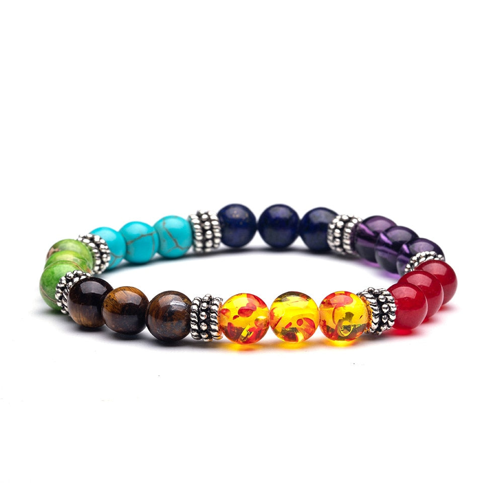 7 Stone Beaded Chakra Bracelet