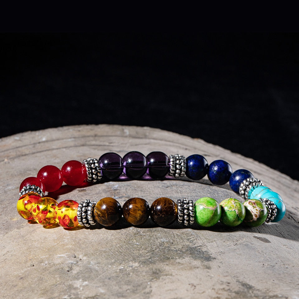 7 Stone Beaded Chakra Bracelet