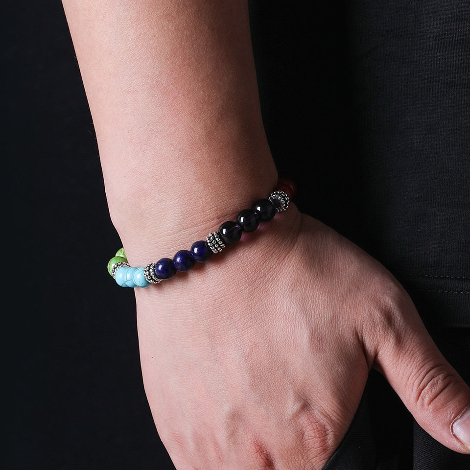 7 Stone Beaded Chakra Bracelet