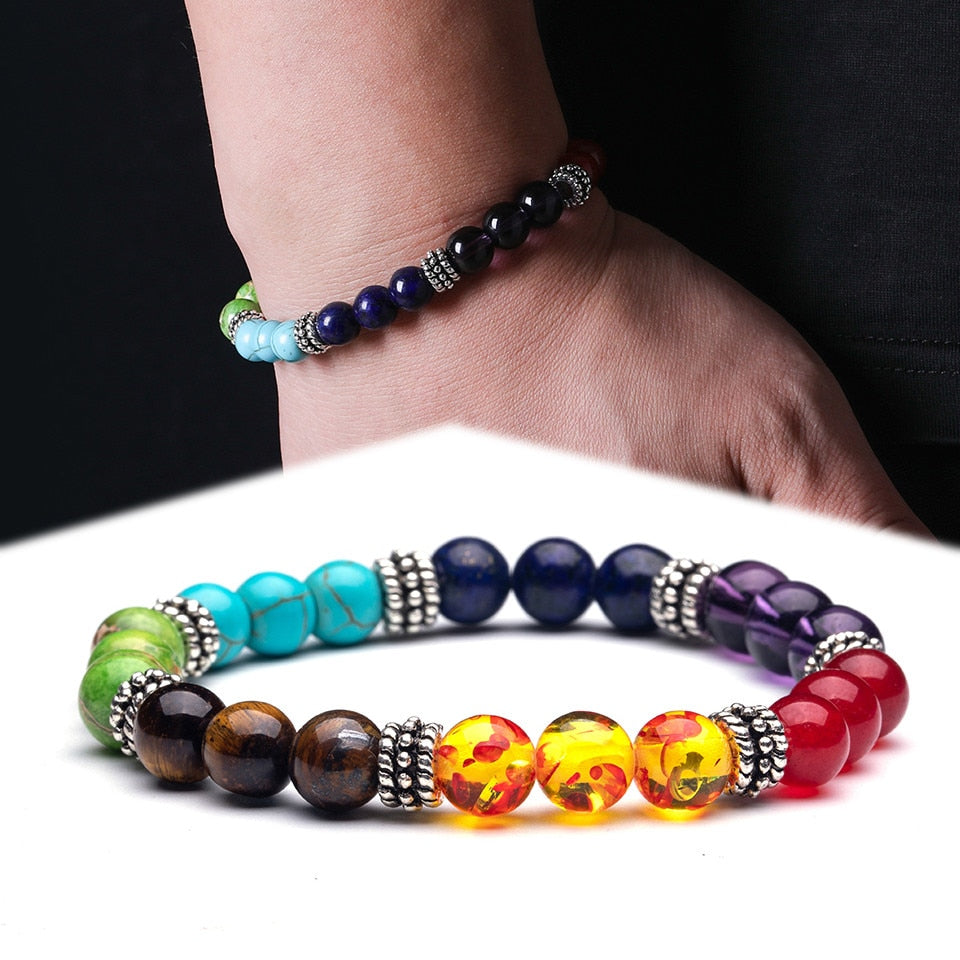 7 Stone Beaded Chakra Bracelet