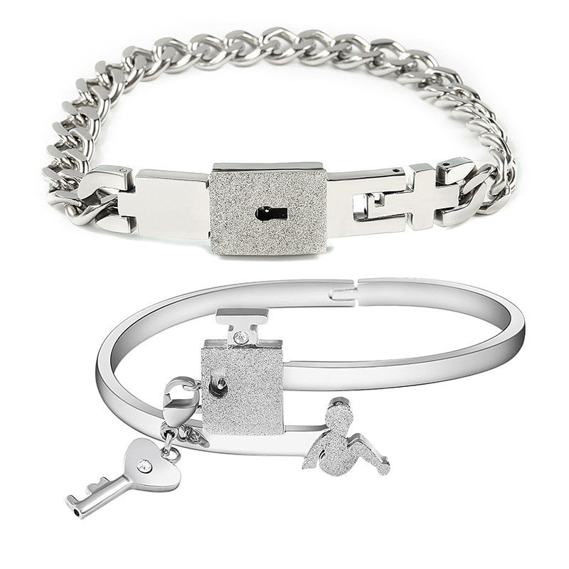 Lock And Key Couples Bracelets