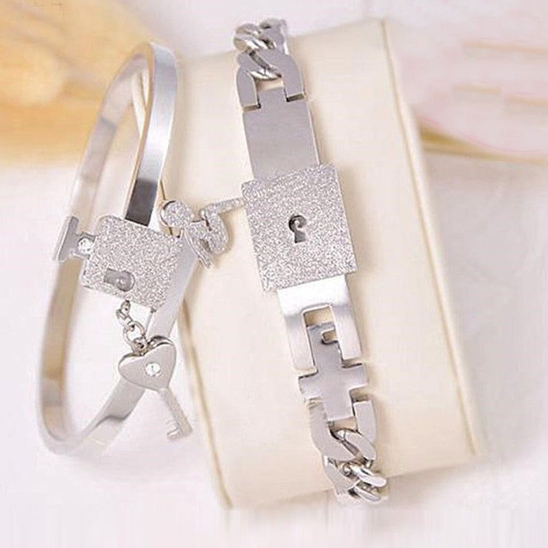 Lock And Key Couples Bracelets