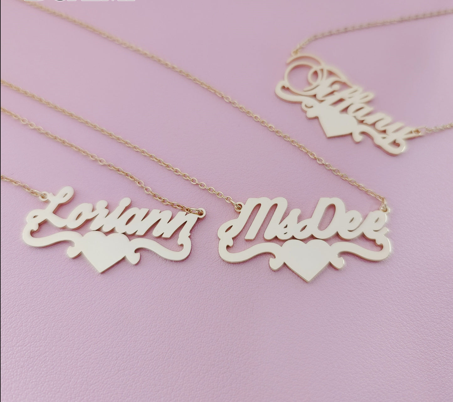 Personalized Name/Word Heart Necklace