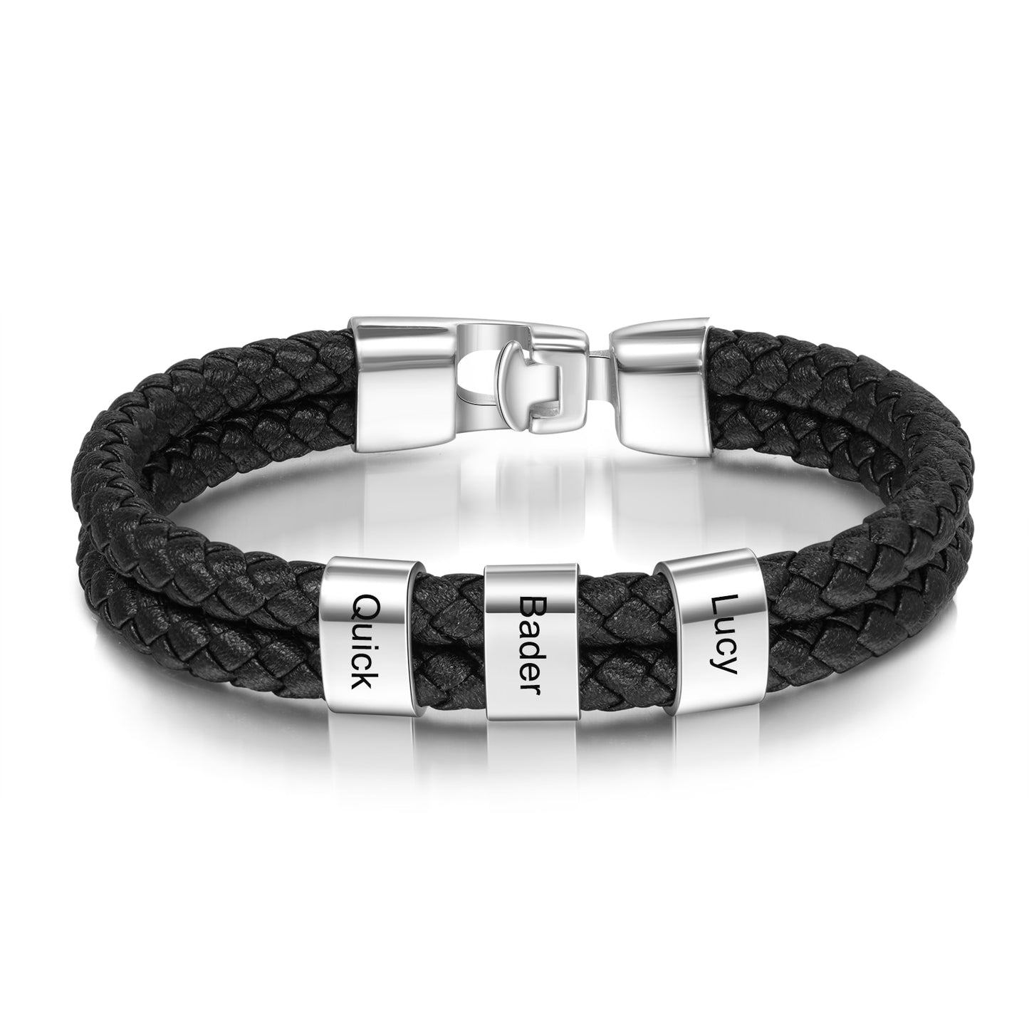 Personalized Engraved Rope Bracelets (1-8 Names or Words)