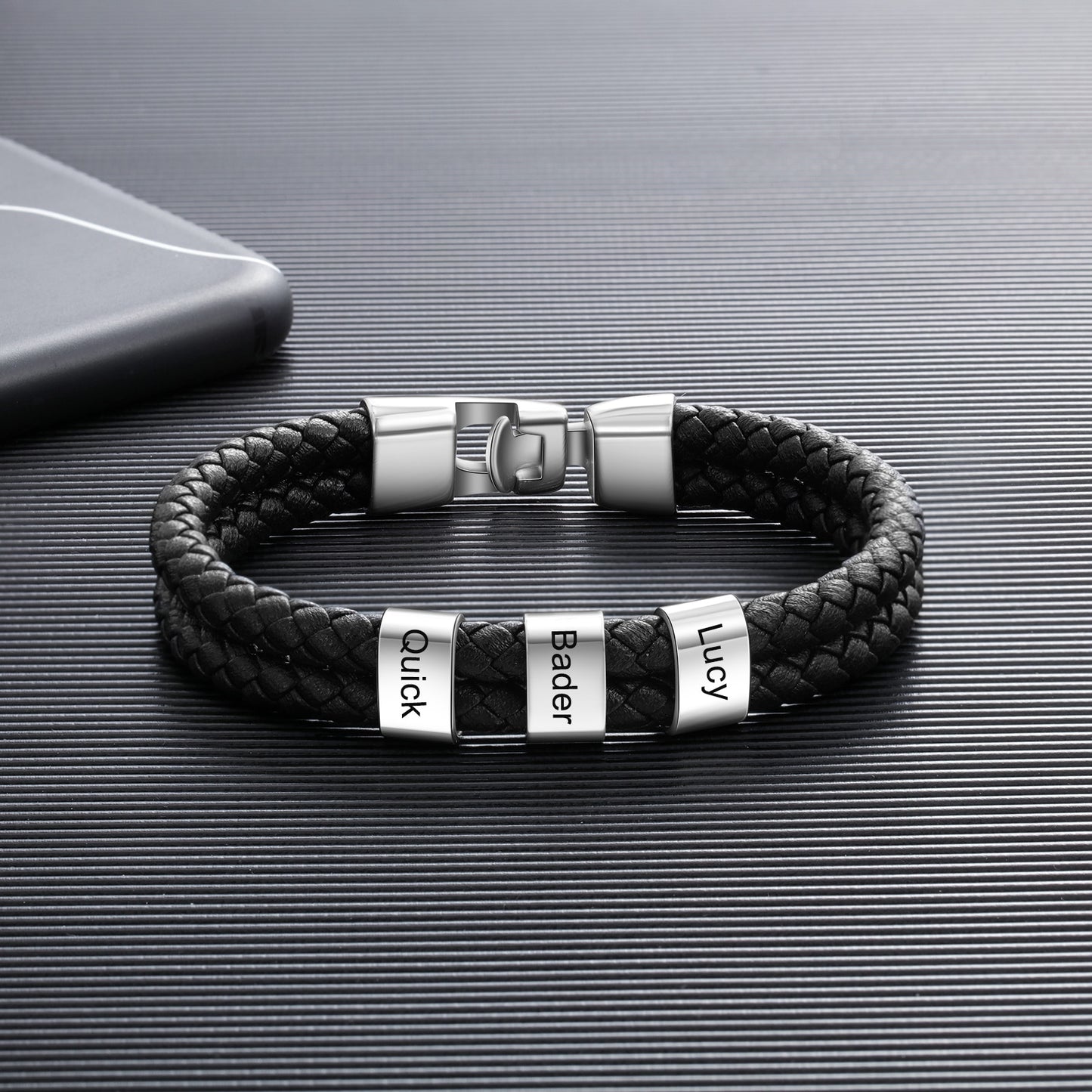 Personalized Engraved Rope Bracelets (1-8 Names or Words)