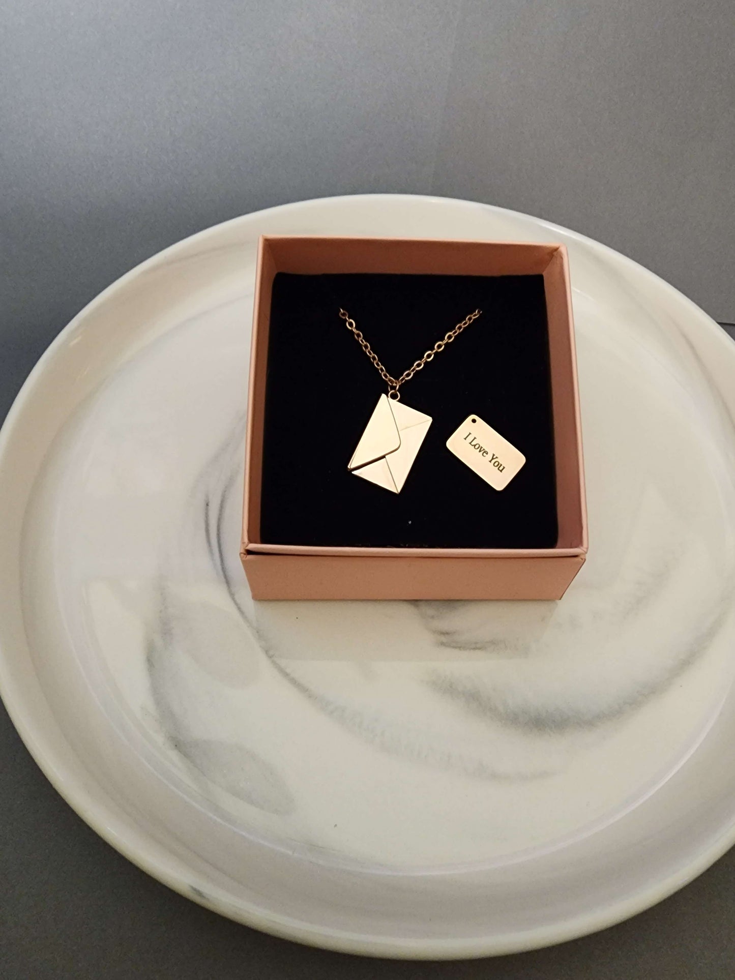 Love Letter Necklace w/ Letter Inside